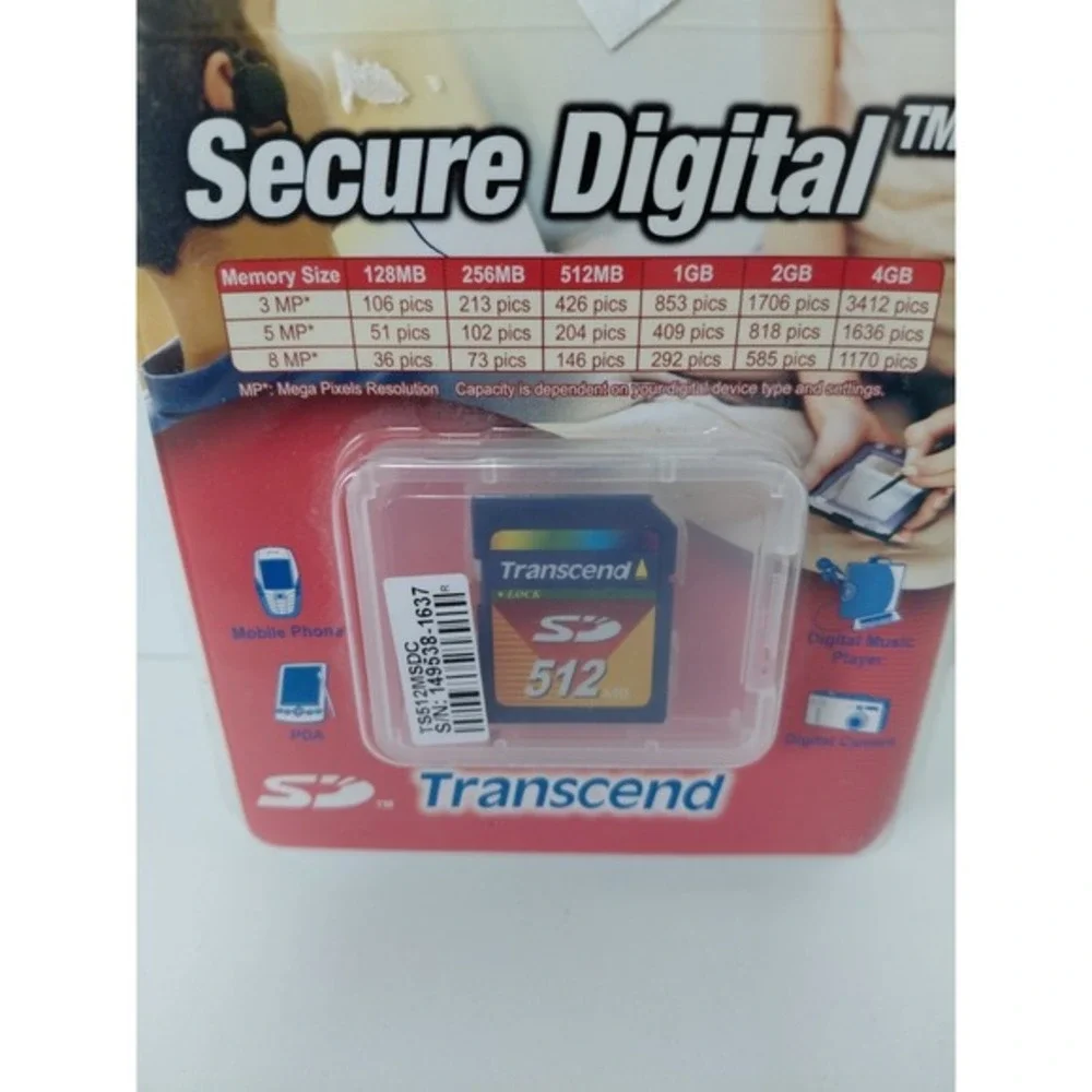 Transcend SD‎ 512 MB Secure Digital (TS512MSDC)